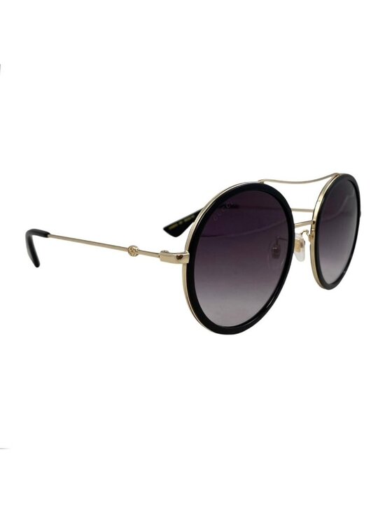 Gucci Sunglasses Double Bridge Logo Bi Black Gold Eyewear main image 6